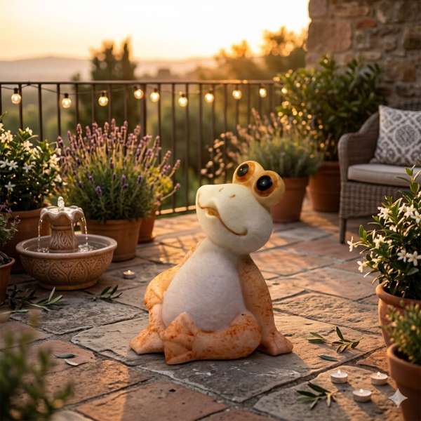 Toller LED Frosch ca. 22 cm - Dekofigur
